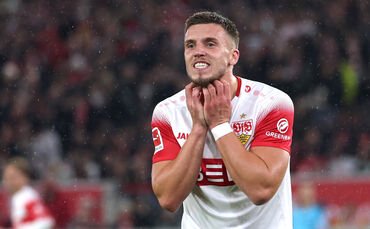 Sein Doppelpack reichte gegen Borussia Mönchengladbach nicht zum Sieg: VfB-Stürmer Ermedin Demirovic.