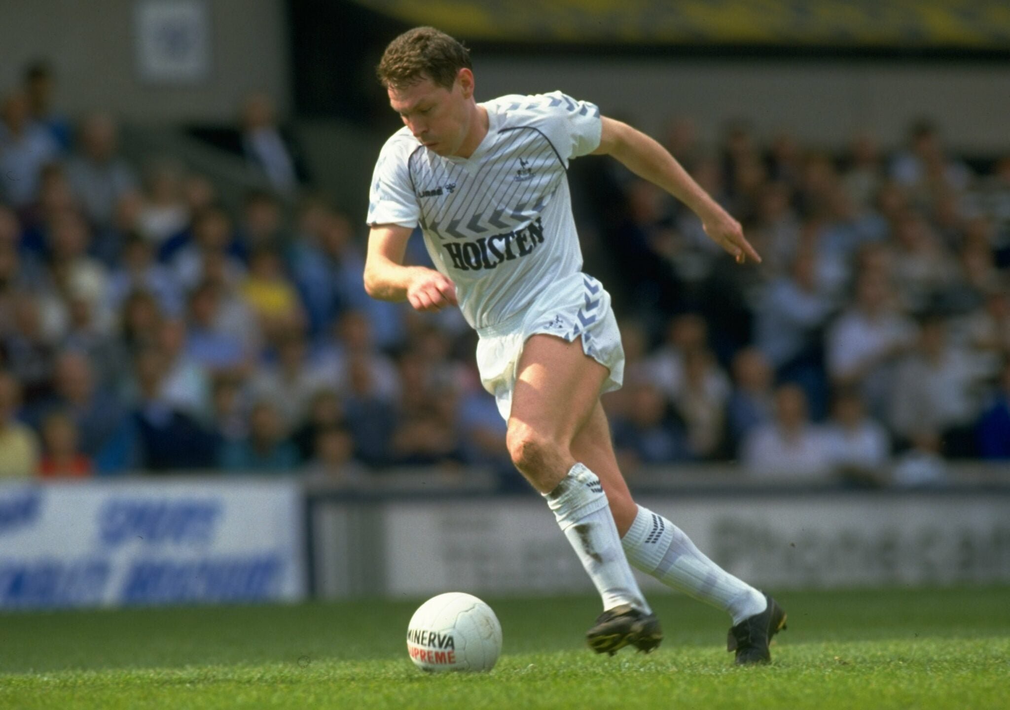 Undated:  Clive Allen of Tottenham Hotspur in action during a match against Oxford at White Hart Lane in London. Tottenham Hotspur won the match 3-...