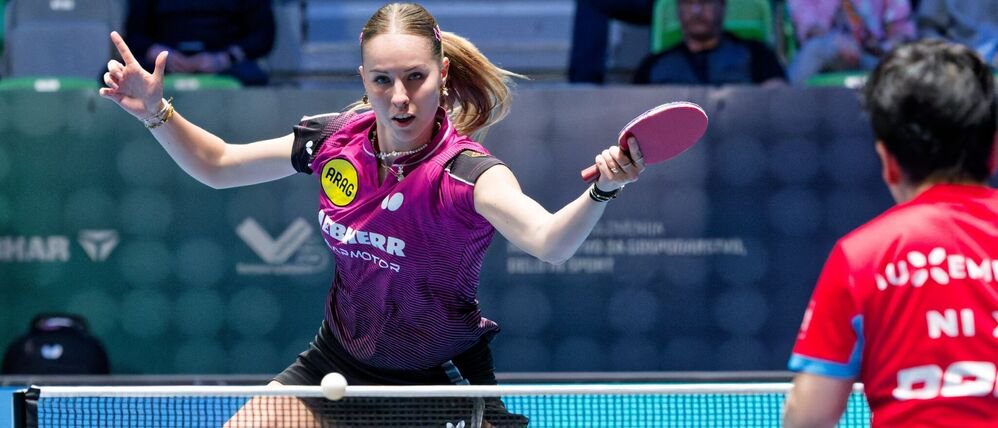 Deutschlands Tischtennis-Hoffnung Annett Kaufmann.