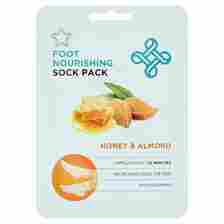Moisturising honey and almond sock pack, £1.99, from Superdrug