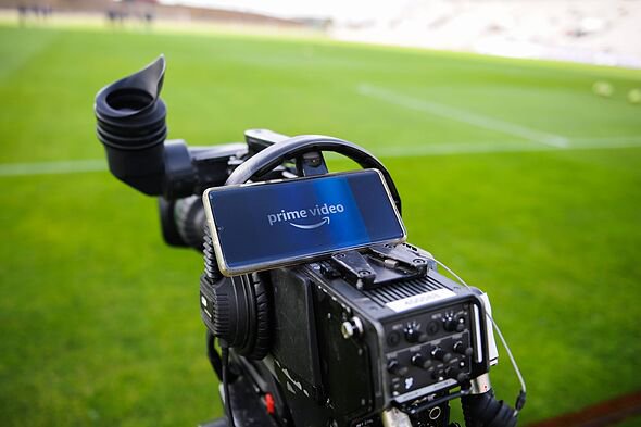 Illustration Amazon Prime logo with a camera during the Friendly match between Marseille and Servette Geneve on July 15, 2021 in