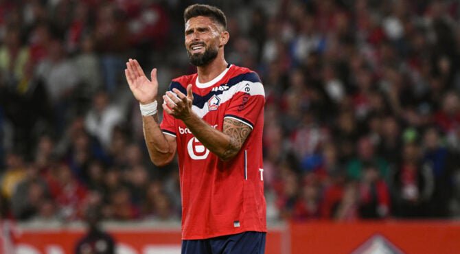 Olivier Giroud ne s’attendait pas à ça à Lille