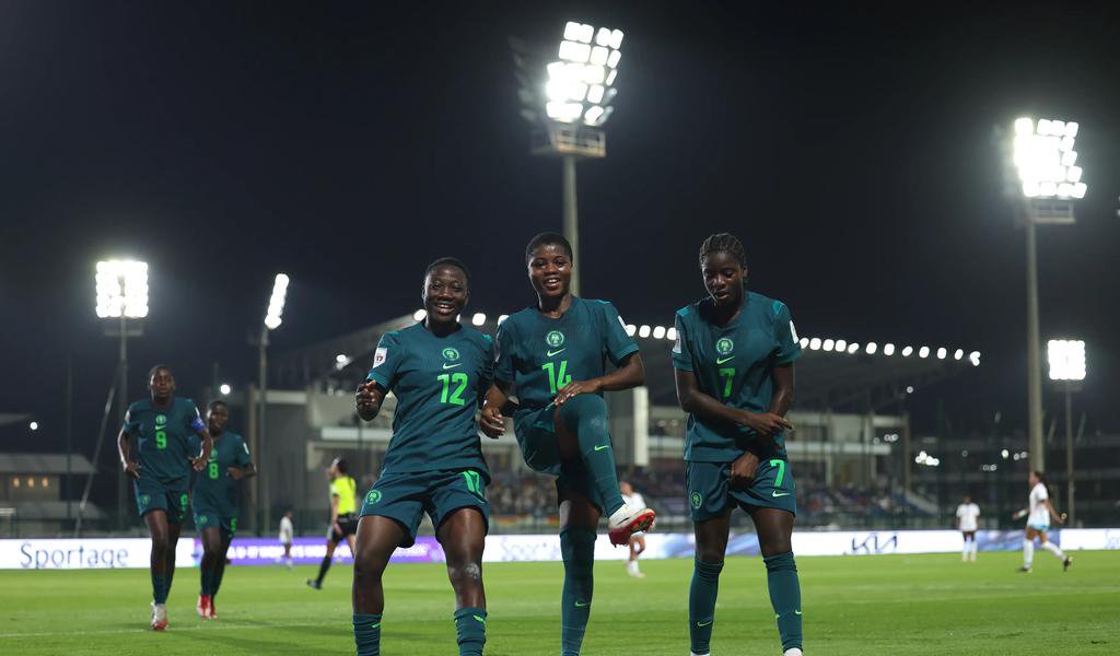 Flamingos celebrate their goals against Puerto Rico (Credit: FIFA Media)