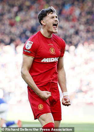 Lankshear has scored 11 goals in 14 matches for Middlesbrough after leaving Tottenham in the summer