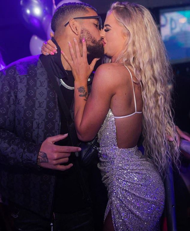 Luiz and Lehmann are pictured together after they confirmed their romance earlier this year