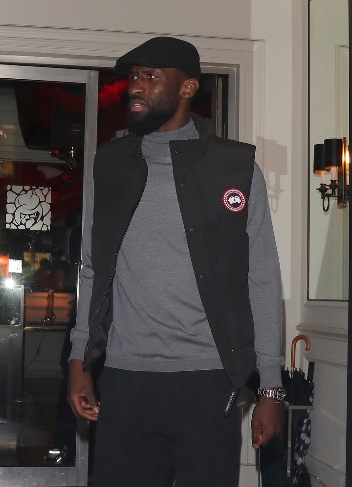 Antonio Rudiger joined his team-mates for an evening out
