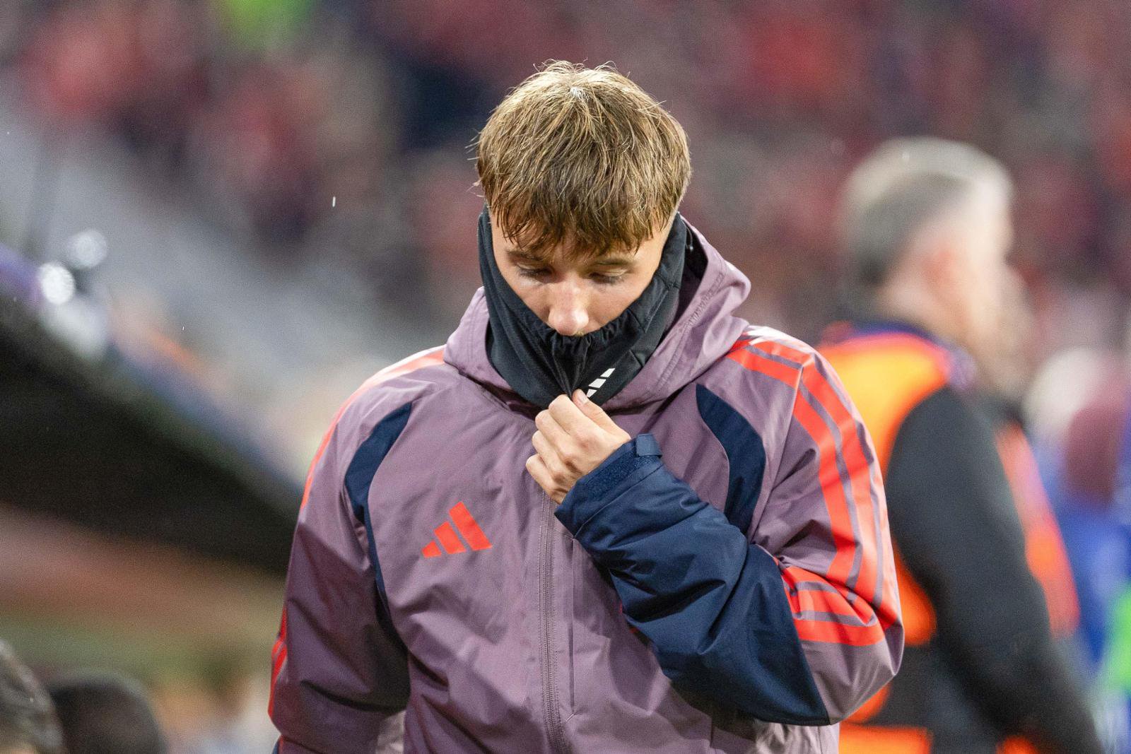21.10.2026, xjrdrx, Fussball UEFA Champions League, FC Bayern Muenchen - FC Arsenal London v.l. Lennart Karl (Bayern, 42)