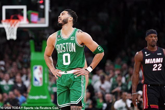 He returned to action, but couldn't help Boston to an historic win - the team lost 103-84