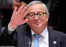 Former European Commission president Jean-Claude Juncker left the door open to Britain returning to the EU - but he warned this would be 'in a century or two'
