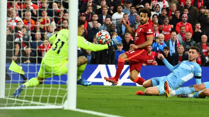 Liverpool 2-2 Man City: Mohamed Salah scores stunning goal as Premier  League title rivals go toe to toe at Anfield | Football News | Sky Sports