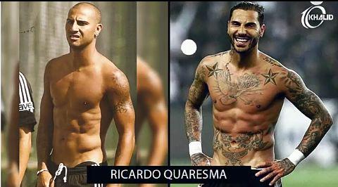 Quaresma before and after getting a tattoo 