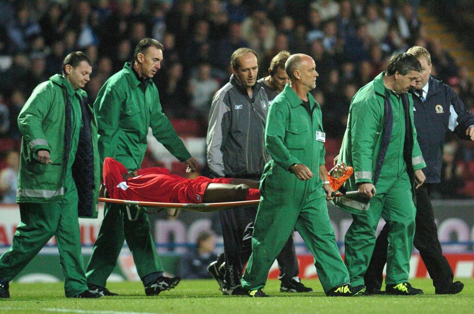 Former Liverpool striker Djibril Cisse reveals just how close he was to  having foot amputated when he suffered double leg break against Blackburn