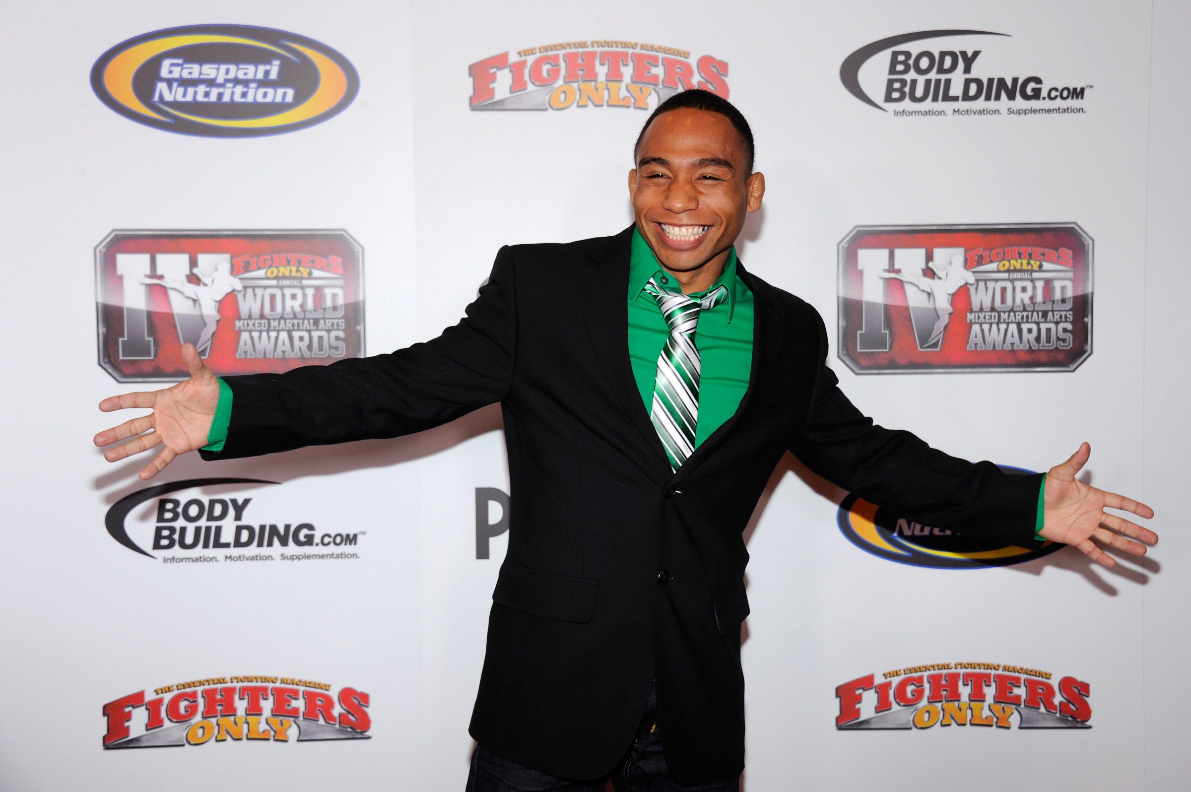 LAS VEGAS, NV - NOVEMBER 30: Mixed martial artist Jon Dodson arrives at the Fighters Only World Mixed Martial Arts Awards 2011 at the Palms Casino Resort November 30, 2011 in Las Vegas, Nevada. (Photo by Ethan Miller/Getty Images)