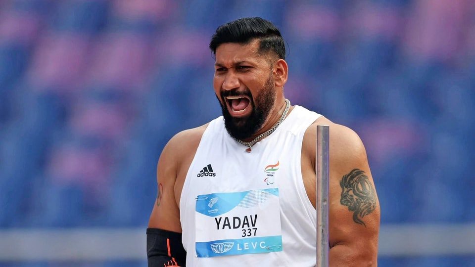 Neeraj Yadav competed in the F55 category, which covers seated field events, including the shot put, discus and javelin. (X)