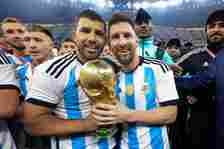 Sergio Aguero and Lionel Messi.