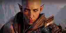 A closeup of Solas from Dragon Age