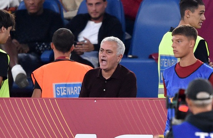 The referee has previously sent Mourinho to the stands this season