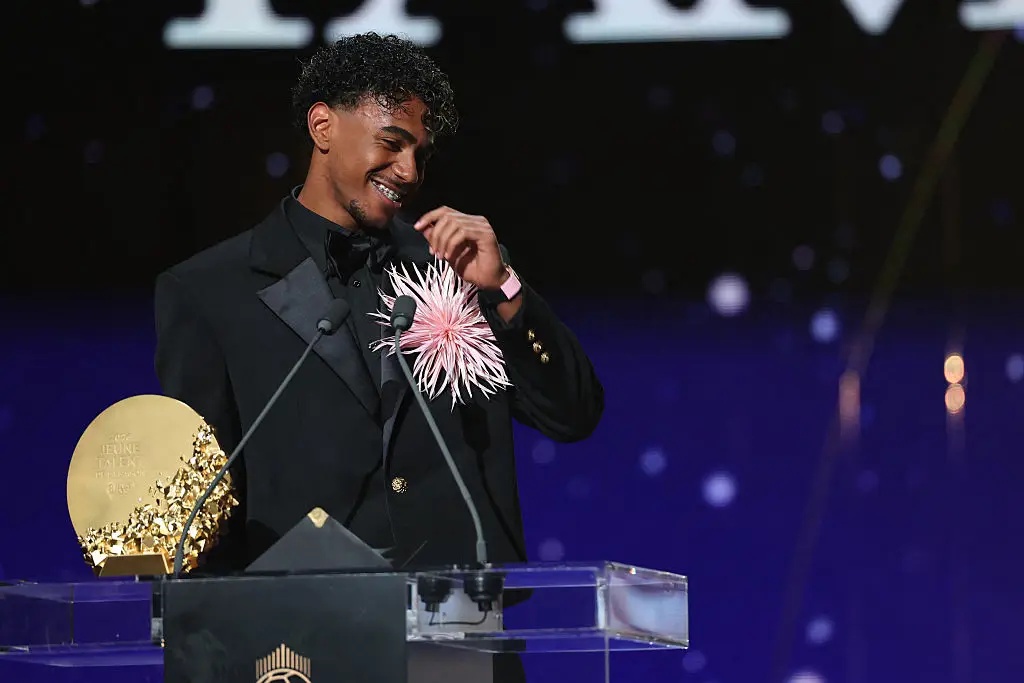 Yamal was still won the Kopa Trophy (Men's Young Talent of the Year) at the 2026 Ballon d'Or ceremony (FRANCK FIFE / AFP via Getty Images)