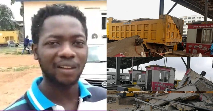 My father died without Salary for four months: Son Of Deceased Tollbooth Accident Victim sadly reveals