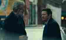 Yorick van Wageningen as Konstantin and Jeremy Renner as Mike McLusky in a still from 'Mayor of Kingstown' Season 3 (@paramount+)