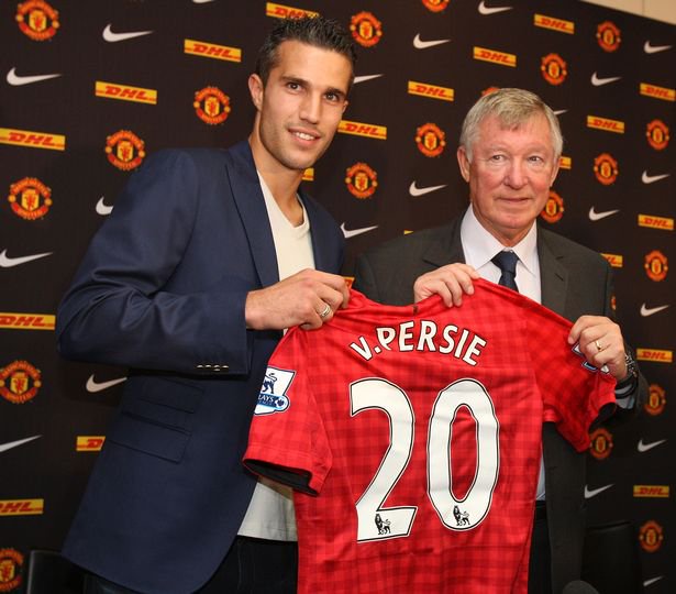 Van Persie inspired United to the Premier League title in 2013