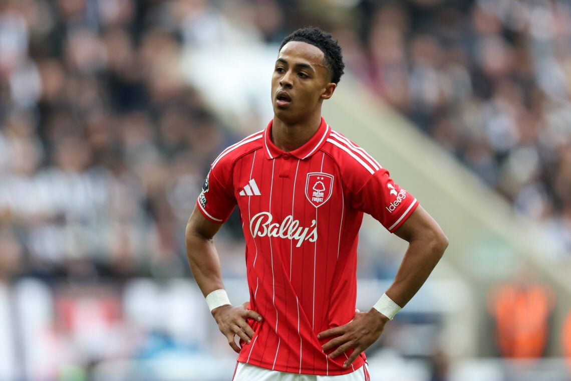 Omari Hutchinson in action for Nottingham Forest