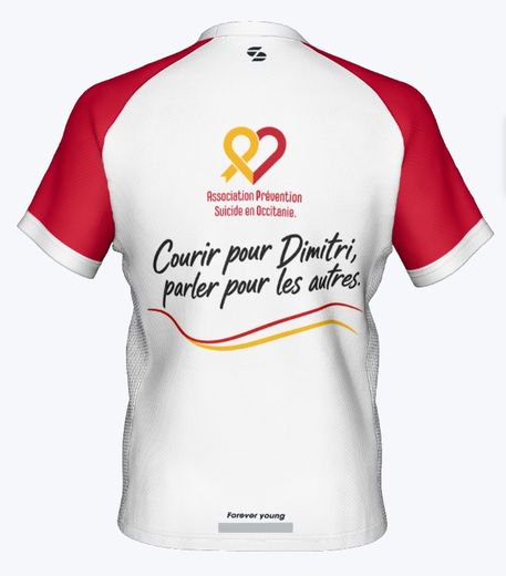 Le maillot que portera Nicolas ce dimanche pour rendre hommage à son ami Dimitri.