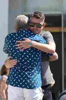 James Francis is greeting a guest at his father's funeral last year in Marbella