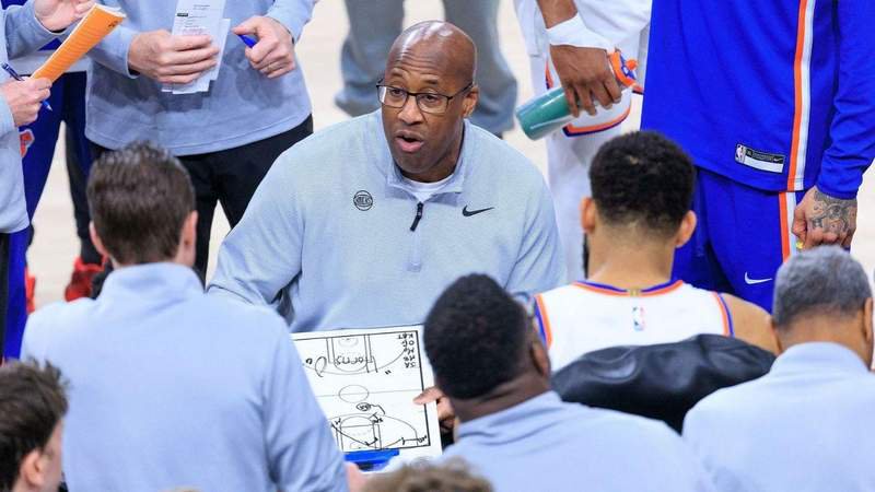 Knicks Coach Mike Brown isn't sure if the team will visit the White House after their championship win.MEGA