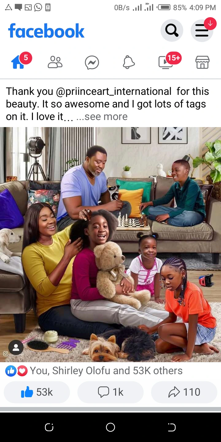 facebook - Reactions As Actress, Mercy Johnson Shares a Beautiful Portrait Of her Family On Social Media  081f6c52ddf84f10a0bf3fb1d6f567df?quality=uhq&format=webp&resize=720
