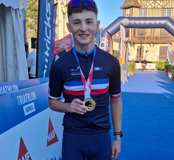 Erwan Lecat sacré champion de France.