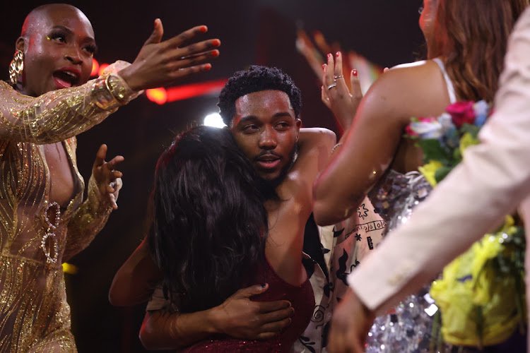 Sweet Guluva with fellow Big Brother Mzansi season 5 contestants.