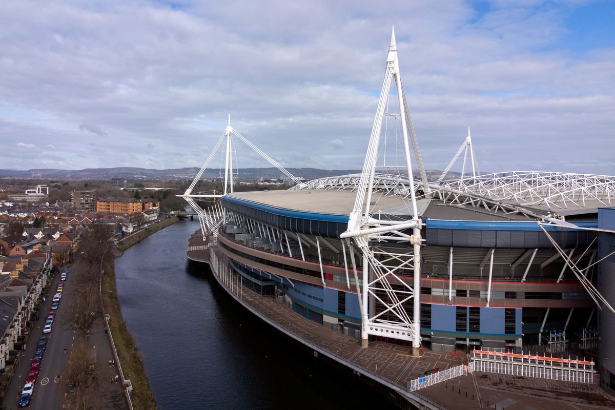 General view of the Principality Stadium in Cardiff ahead of the Guinness Six Nations match between Wales and England.