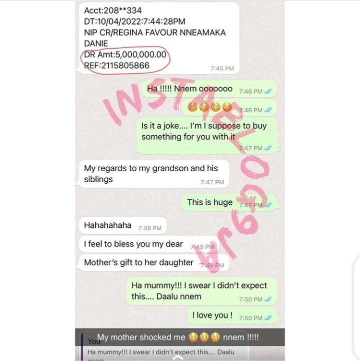 Actress Regina Daniels Gets a Dinner Gift of 5million Naira From Her Mother  08c5401a7e654798bbe90022f2319af7?quality=uhq&format=webp&resize=720
