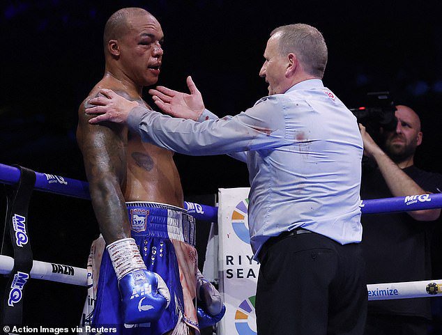 Wardley was checked by the doctor and spoken to by the referee multiple times in the fight