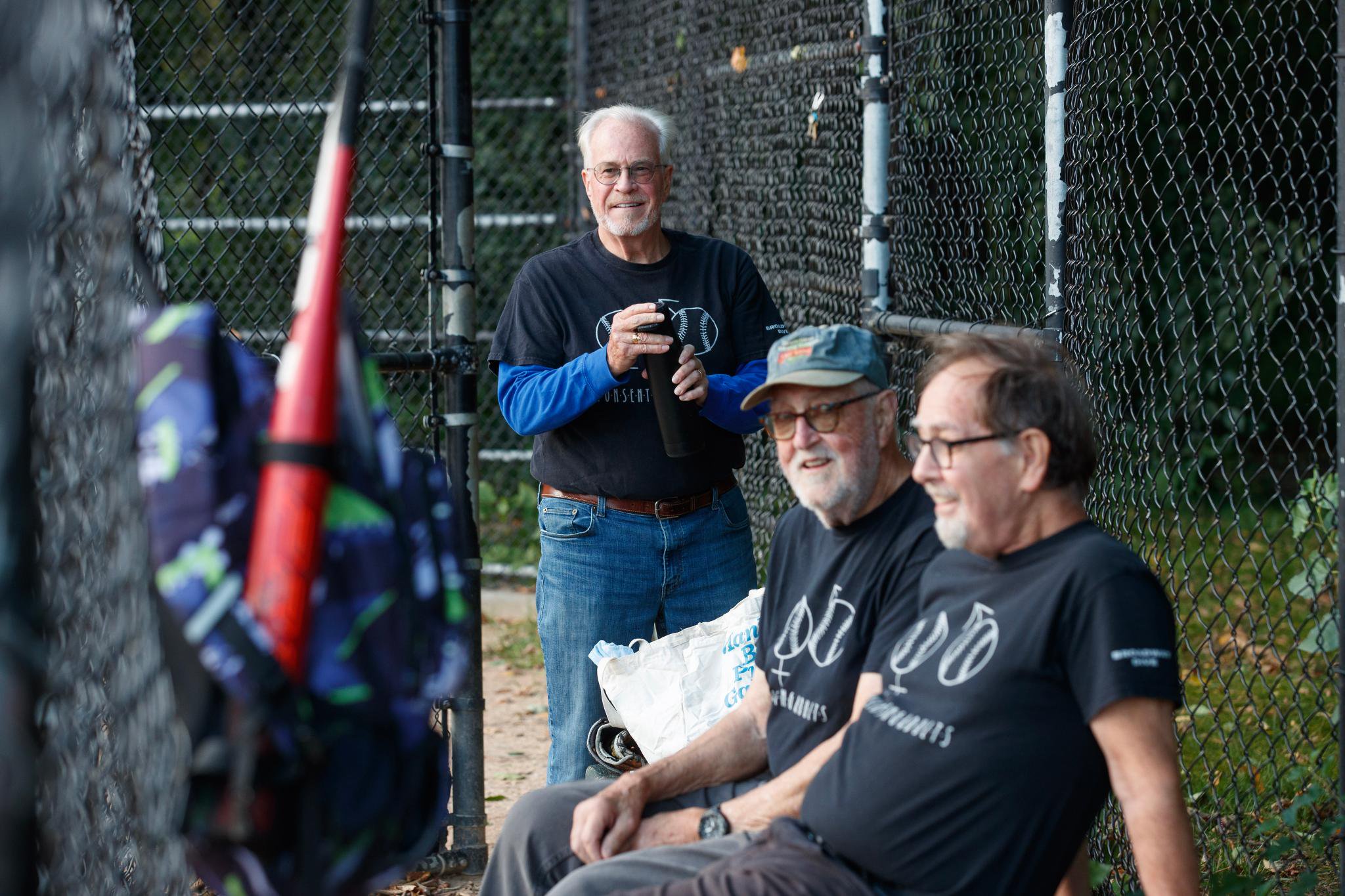 From left to right: Terence Hanrahan, Willi Blumer, and Jim Rouen. 