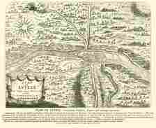 Roman map of Seine River