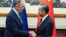 China Lawrow zu Besuch bei Wang Yi