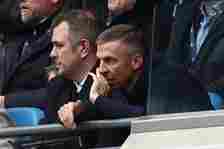 Gary O'Neil watched events at the Etihad from the stands