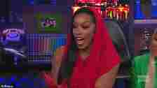 Porsha Williams revealed she was 'very estranged' while making a surprise appearance on Sunday's 15th anniversary episode of Watch What Happens Live with Andy Cohen .