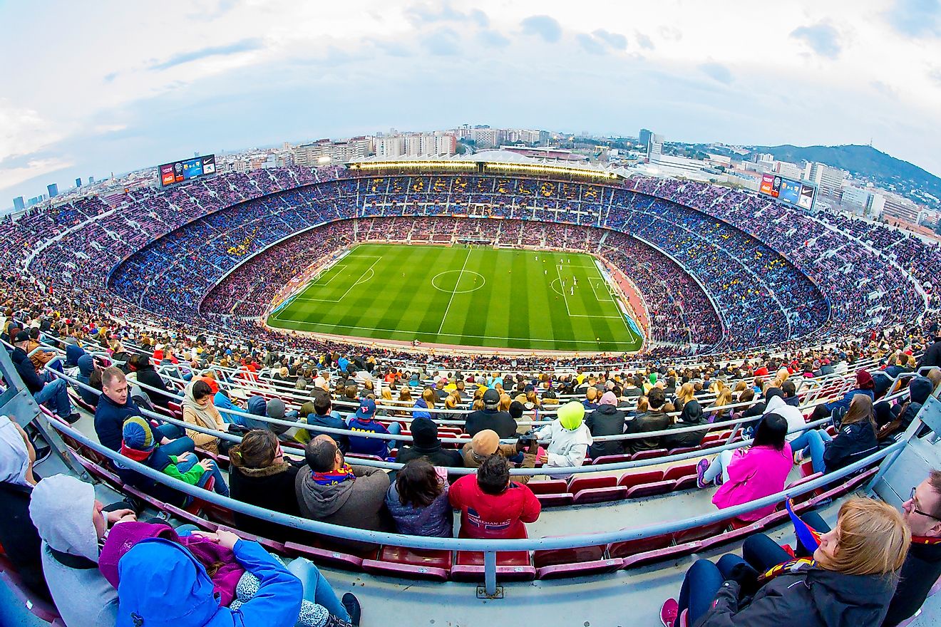 Camp Nou, Barcelona, Spain, is <a class=