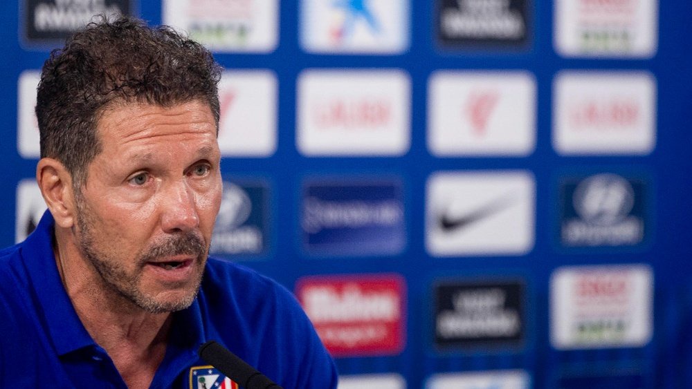 Simeone a analysé le match Espanyol-Atlético. EFE