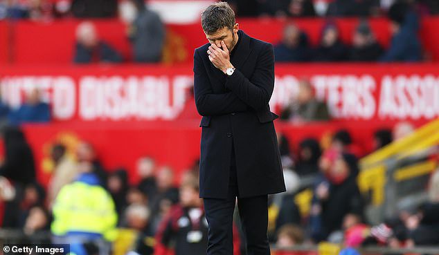 The damaging defeat leaves Red Devils boss Michael Carrick on the brink of losing his job