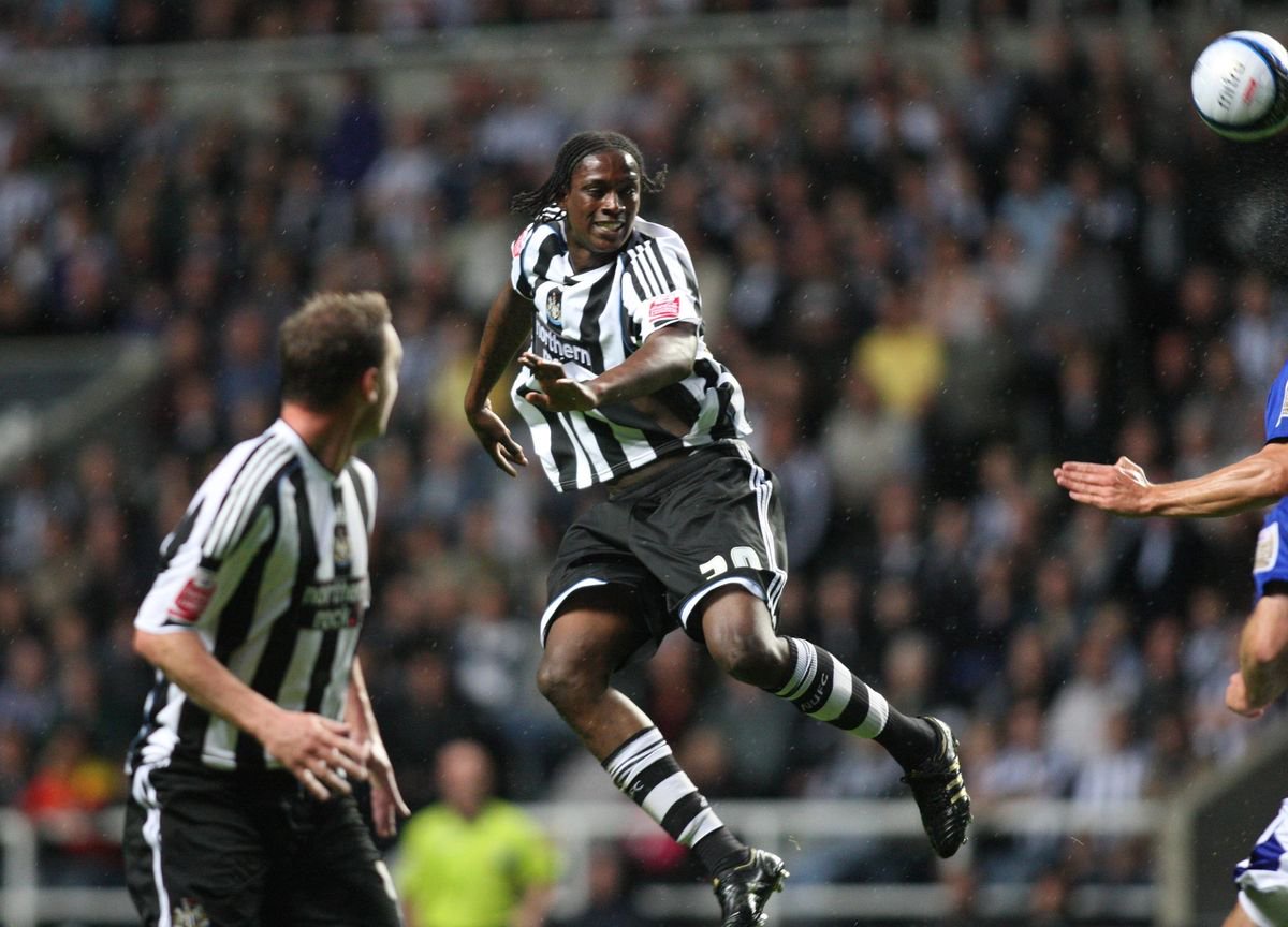 Nile Ranger playing for Newcastle in 2009