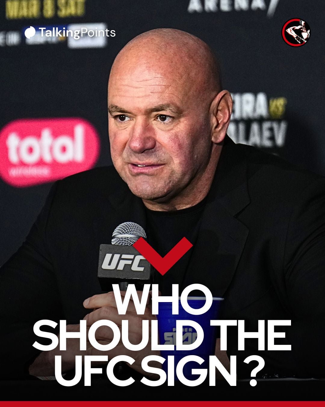 Dana White speaks at the UFC 313 post-fight press conference.