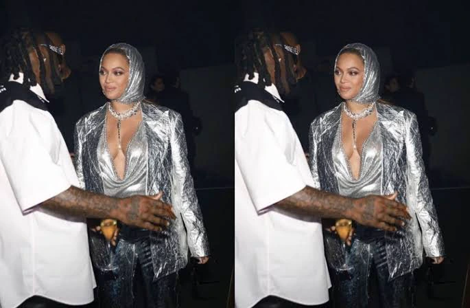 Singer Burna Boy wows Beyonce as they finally meet in Paris