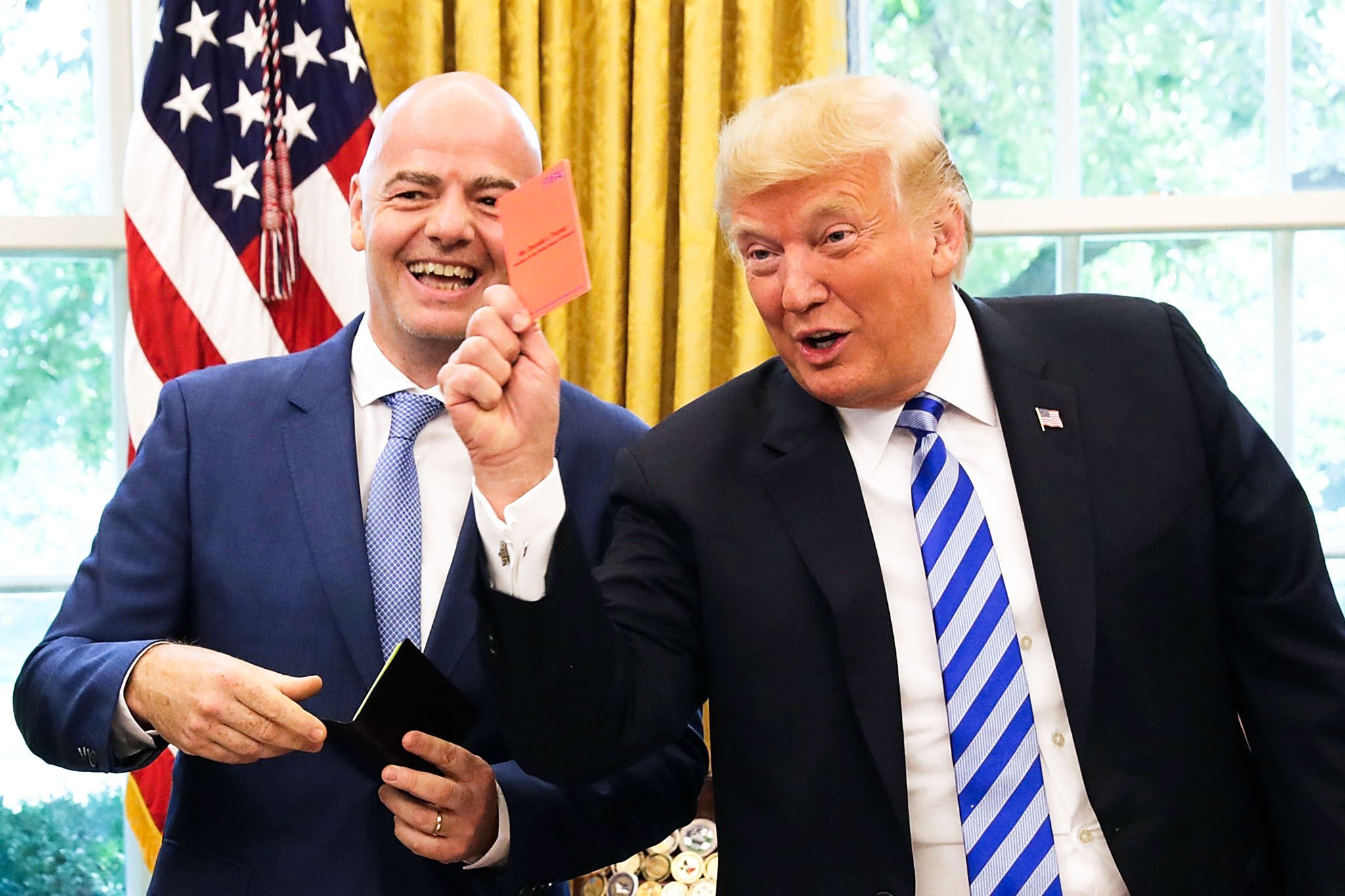 FIFA president Gianni Infantino’s close relationship with U.S. President Donald Trump has come under scrutiny