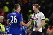 Former Tottenham striker Harry Kane (R) was the final name that Terry gave in the interview