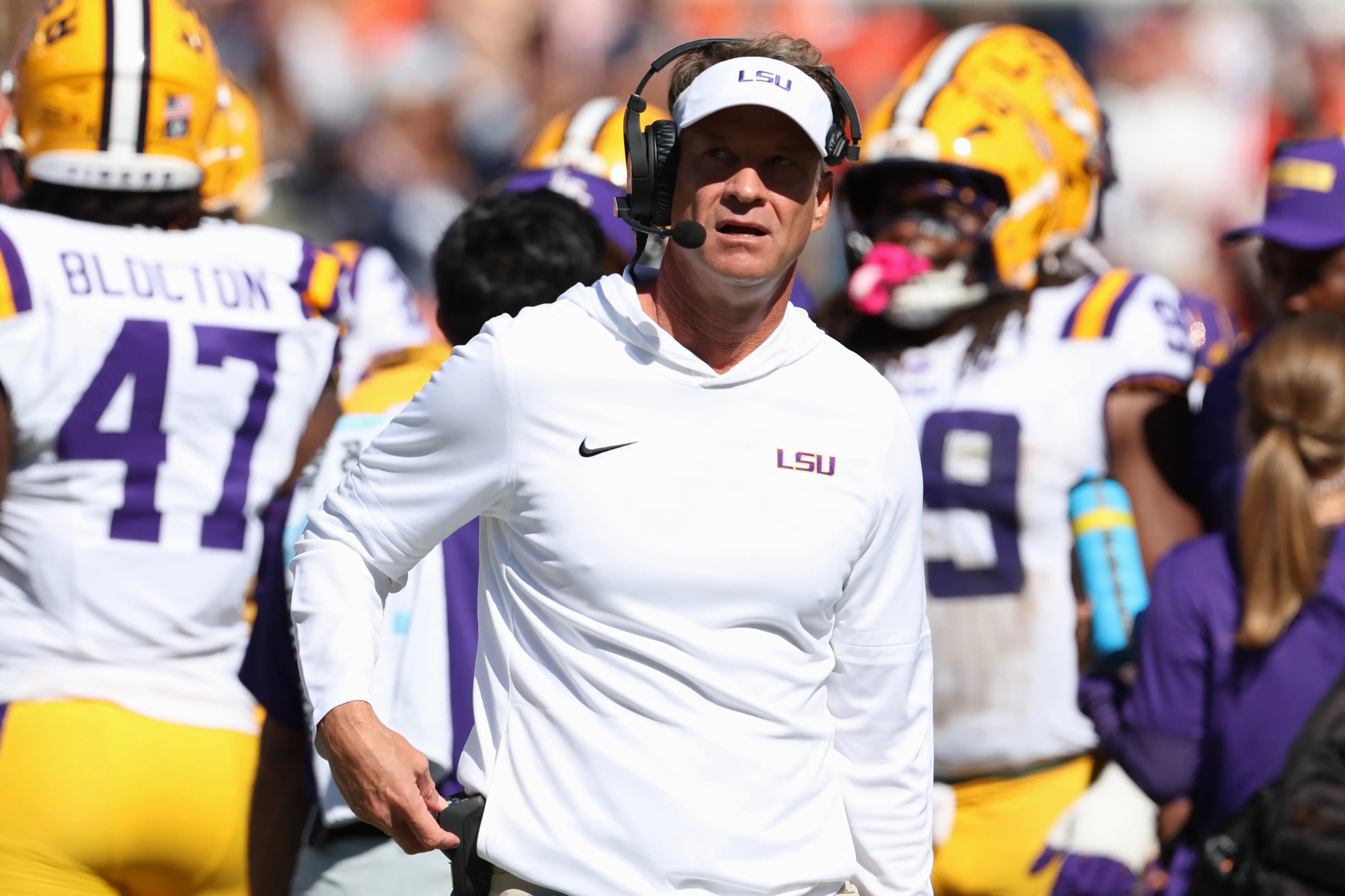 LSU coach Lane Kiffin 