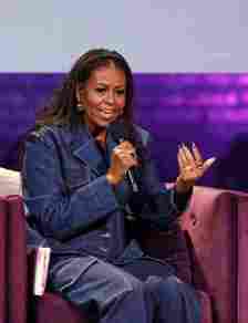 WASHINGTON, DC - NOVEMBER 15: Former First Lady Michelle Obama speaks onstage during the Michelle Ob